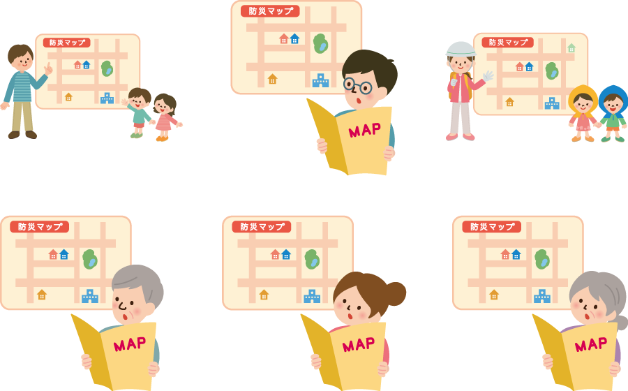 ハザードマップのイラスト素材 - PIXTA