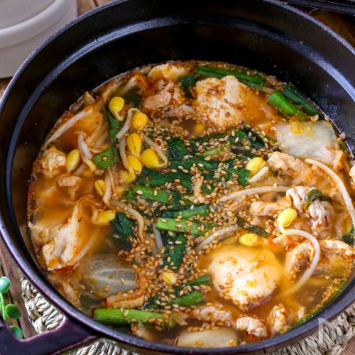 簡単・キムチ豆腐スープ 김치두부국