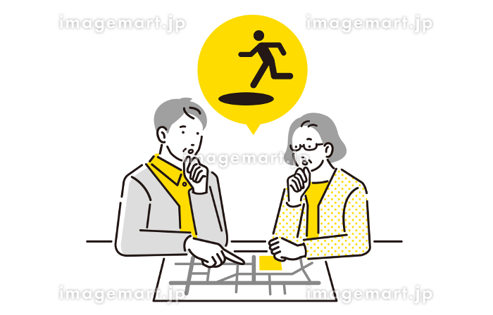 防災マップイラスト無料イラスト・フリー素材なら「イラストAC」