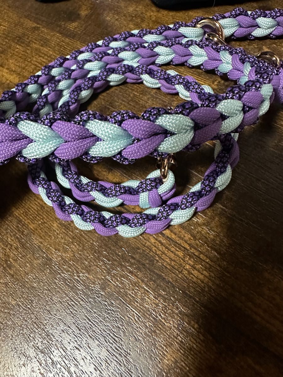 パラコードで首輪の編み方！ラブラブ編み Paracord 6 Strand Heart Dog Collar