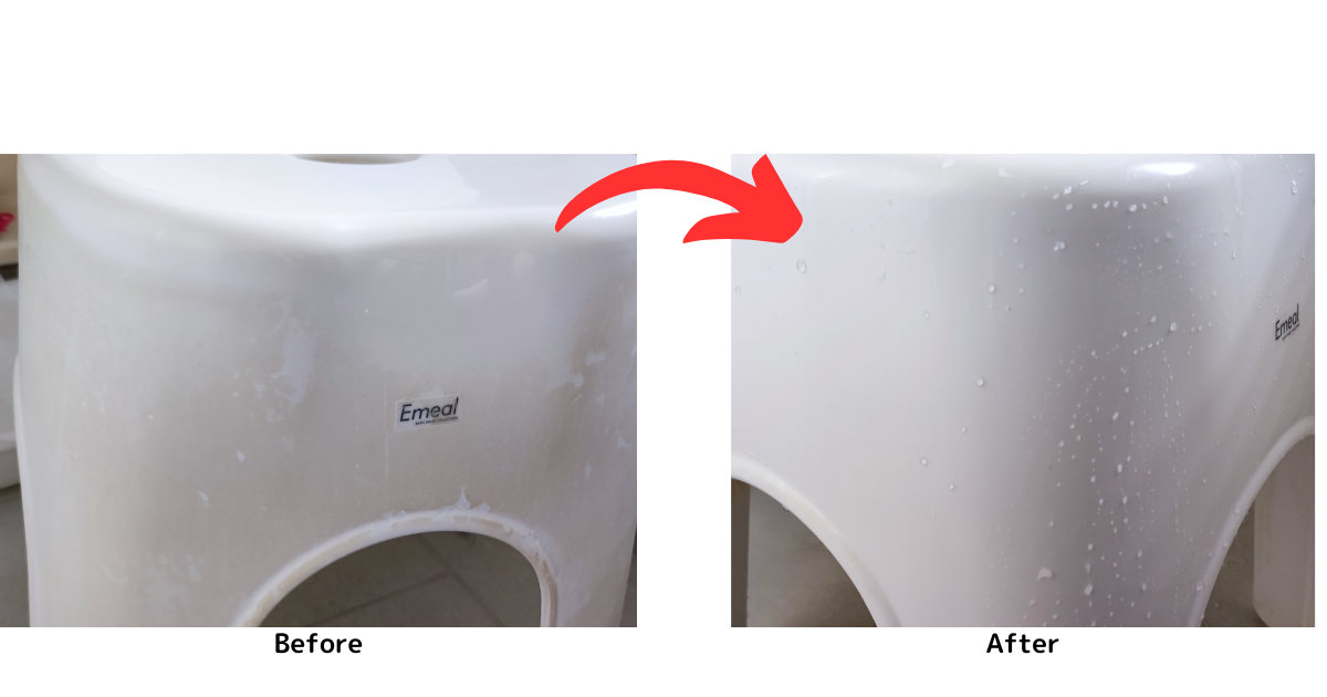 必見 石鹸カスやカビで汚れたお風呂のイスを簡単にピカピカにする掃除方法