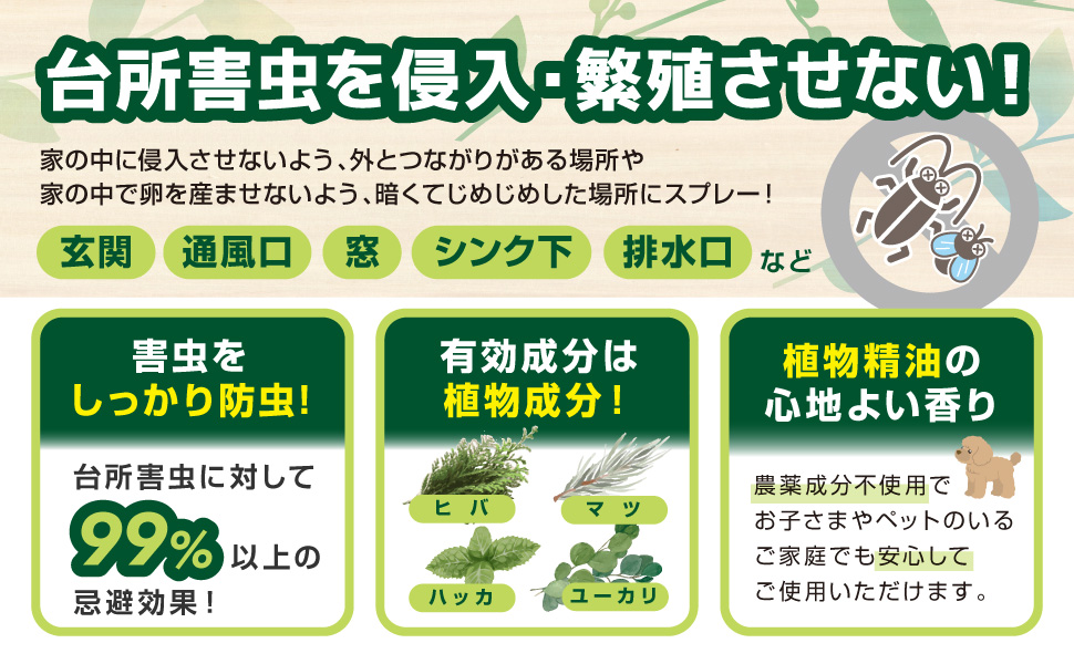 楽天市場 キッチン虫スプレー 420ml キッチン 収納 リビング 生ゴミ シンク回りの虫退治 天然除虫菊 ジョチュウギクエキス安全性が高いコクヌストモドキ シバンムシ チャタテムシ クモ 蜘蛛 コバエ アリ シバンムシ 虫退治天然植物 殺虫剤 アルコールベース スプレー