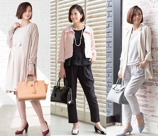 特集季節の変わり目に！プレママさんのお仕事一週間コーデマタニティ服と授乳服の通販なら 公式 Milk teaオンラインショップ