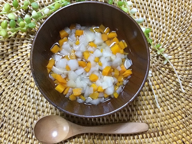 初めてのお麩 すりおろして。離乳食初期コープでPHOTO