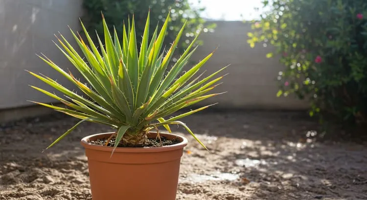 file29 ユッカ・ロストラータ下葉を剪定して幹立ちさせる！簡単なコツを紹介します。 ユッカロストラータドライガーデン剪定コツ地植えbotanicalアガベ