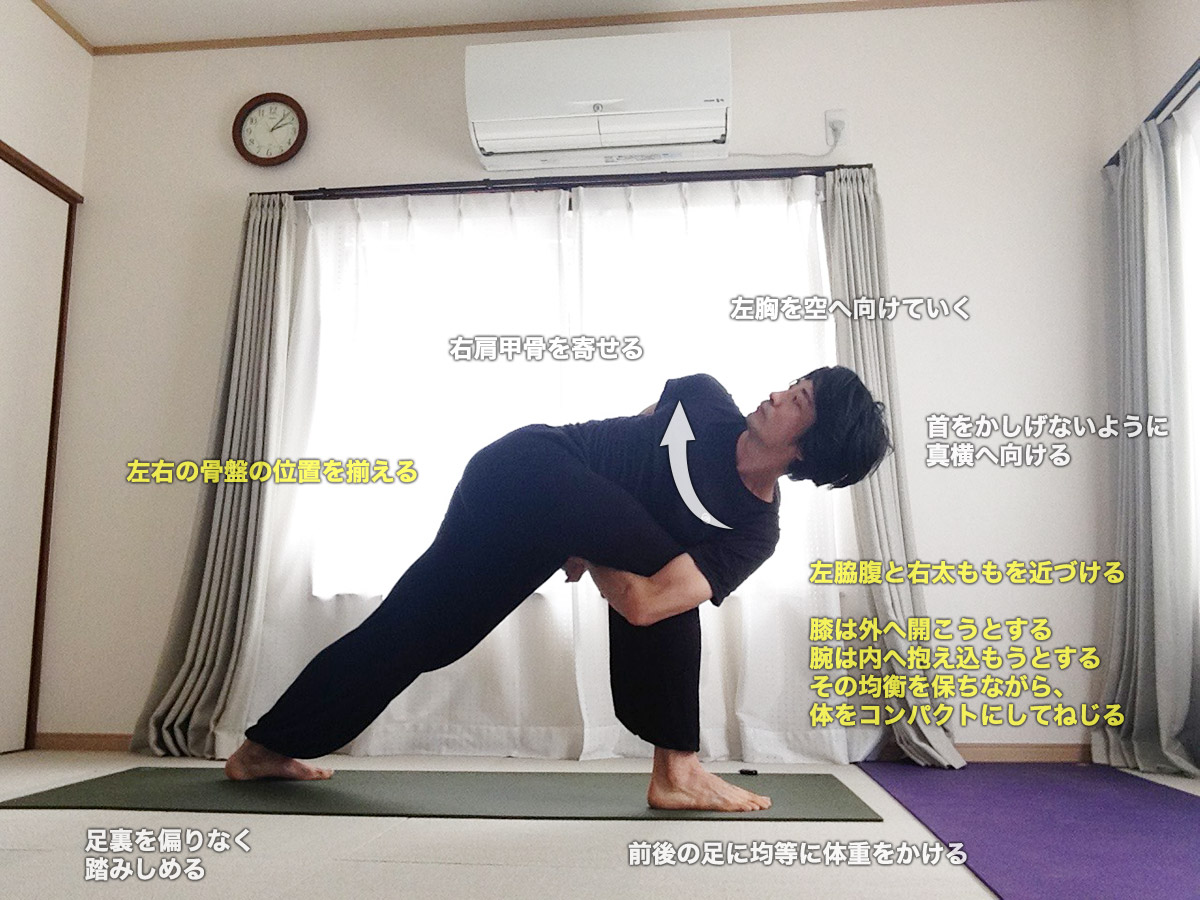 ねじった三角のポーズの正解 手や骨盤の位置を変えるだけ！全身に効かせる正しいやり方ヨガジャーナルオンライン