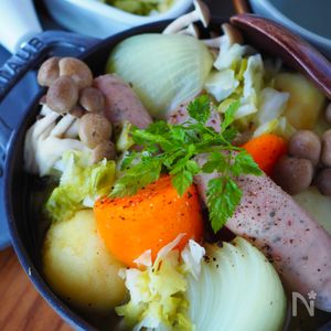 紫キャベツと穀類のグラスサラダ 井澤由美子さんに教わる腸活レシピフードクロワッサン オンライン