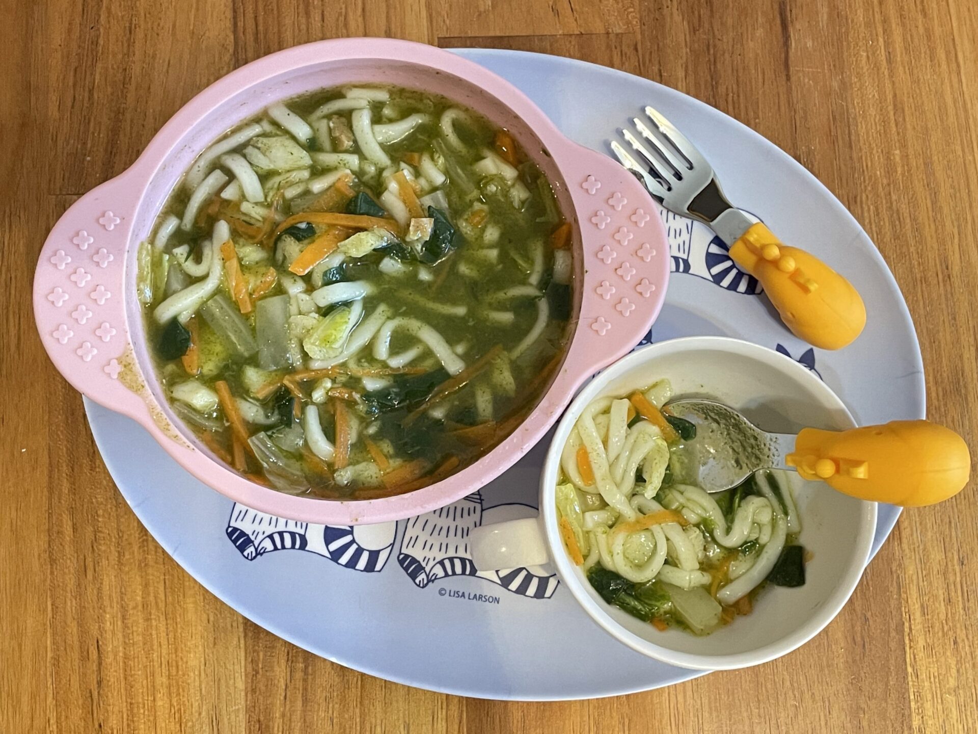 後期完了期 肉そぼろうどん