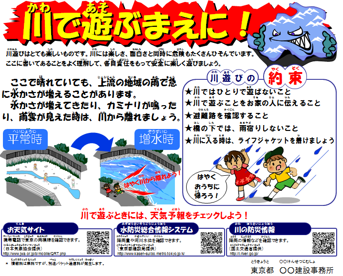 釣り写真の水難事故防止ポスターの無料ポスターテンプレート 13985 - デザインAC