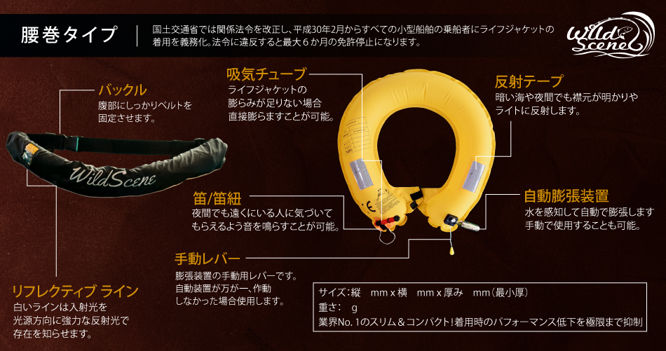 ジャッカル 自動膨張式ライフジャケット 腰巻タイプ JF06 桜マーク Aタイプ -バス・トラウト・ソルトのルアーフィッシング通販ショップ BackLash バックラッシュJapanese fishingtackleルアー 釣具通販