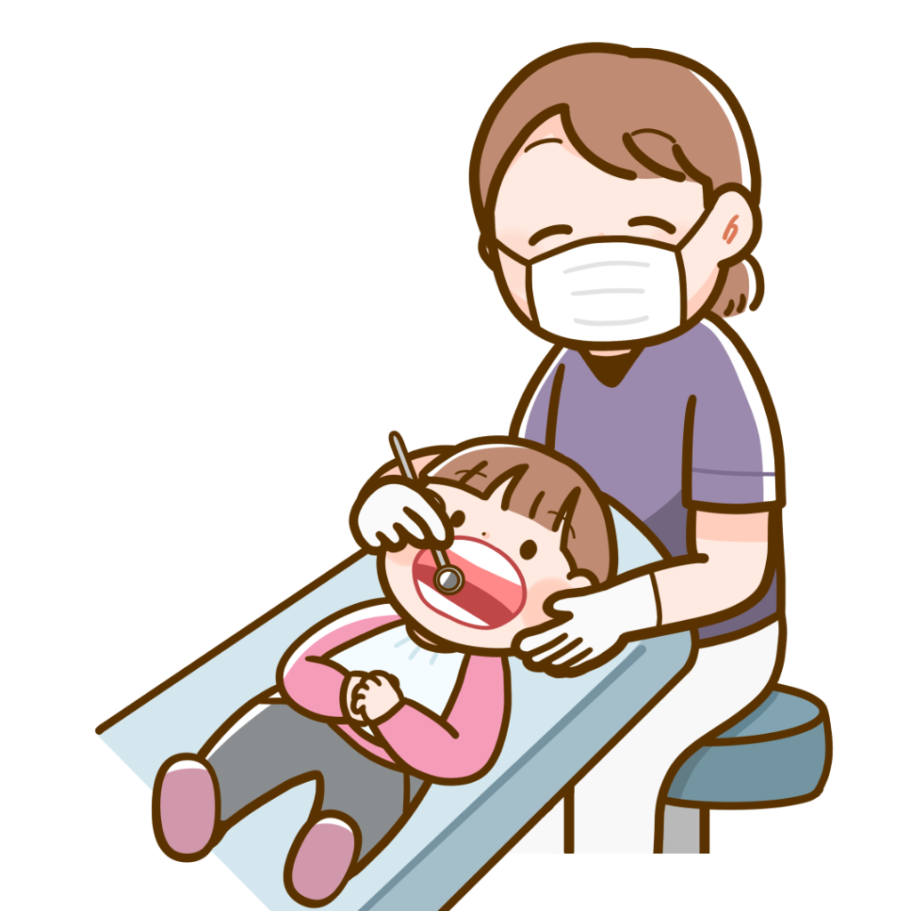 歯科医院の受付女性事務の無料イラスト49893素材Good