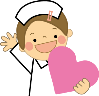 看護師の無料 フリー イラストかわいい手描きの無料素材「てがきっず」保育園・小学校・介護施設にぴったりのフリー素材イラスト