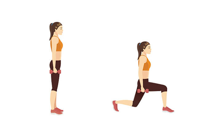 2分で分かるダンベルバックランジのやり方 筋トレ初心者向け- Getfit Your