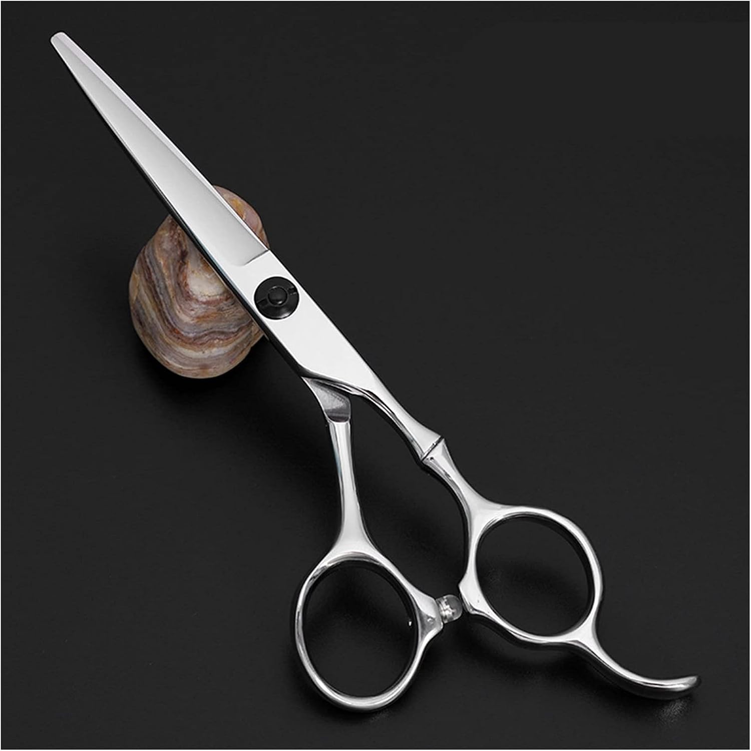 理髪ハサミ プロ用 テフロン加工 焼き付け塗装 ピンク 宝石 手形デザイン 高級感 工具鋼製 精密研磨 PVCグリップ 美容師 理容師 サロン カットスキバサミ 散髪 セルフカット 家庭用 おしゃれ BNT-160 事務用 ステンレスフッ素加工ハサミ 1個 silky 丸章工業通販