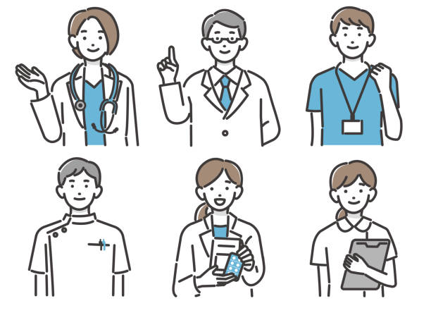 薬剤師のお辞儀する無料イラスト 病院50631素材Good