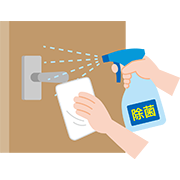 消毒NAVI「ドアノブ 」丸石製薬株式会社局方品、周術期医療・感染対策領域のメーカ