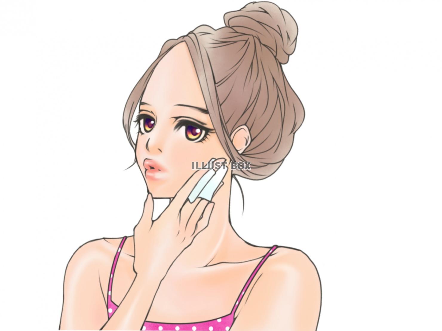 スキンケアイラスト無料イラスト・フリー素材なら「イラストAC」