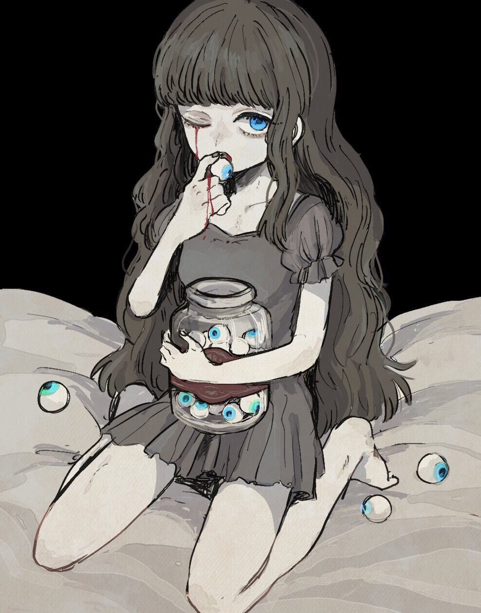 AmazonGeneric ハロウィンの不気味な人形、お化け人形、怖い小道具ハロウィンの怖い人形、怖い吊り下げゾンビ人形、用, 女の子人形・ドールおもちゃ