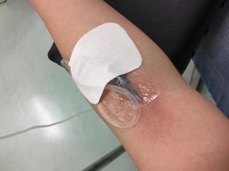 点滴もあと少し三愛フォトスタジオ