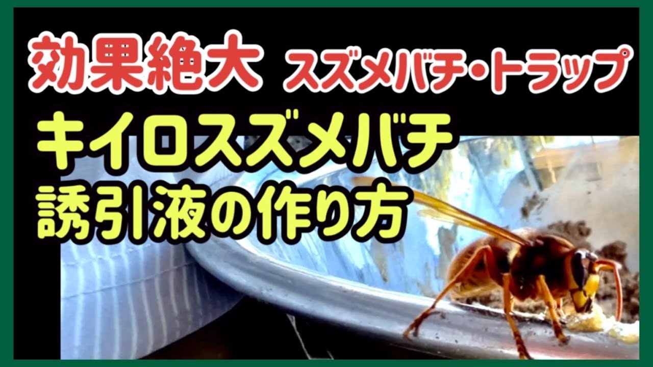 ハチ対策！木酢液のペットボトルの作り方蜂バスタ