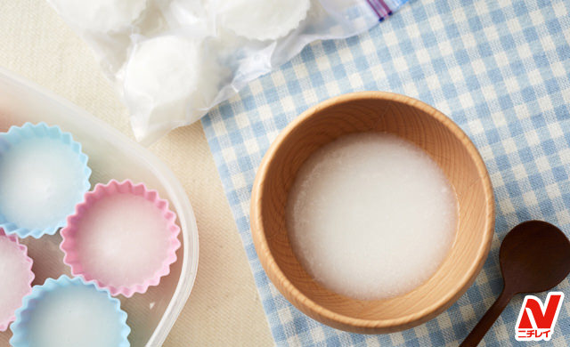 離乳食初期 5〜6ヵ月裏ごししてなめらかなペースト状に