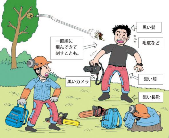 蜂に注意の貼り紙フリー貼り紙のペラガミ.com