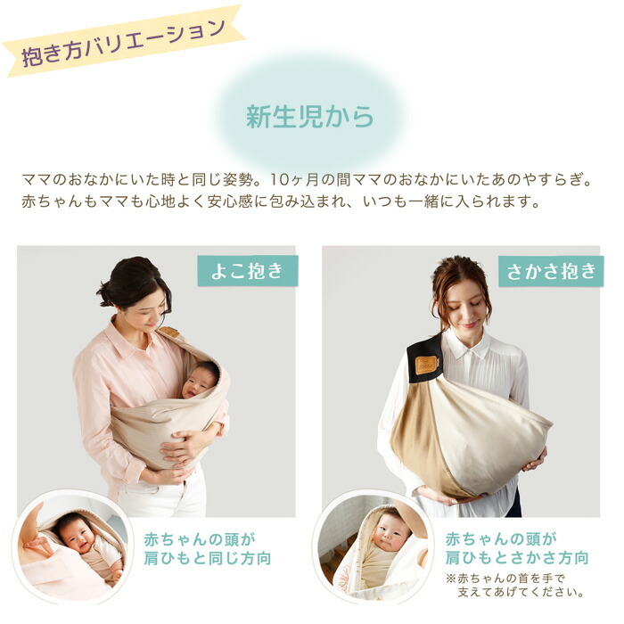 ベッタ キャリーミー ! たて抱きの方法 首が据わってから