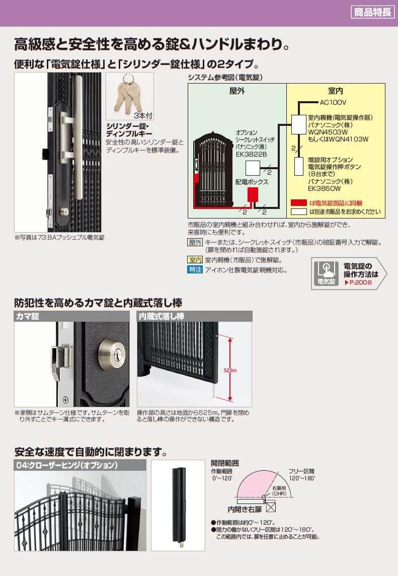 小池ガラス店100角門柱用ヒンジ・直付調整ヒンジ 下 H:14用ヒジツボ 色:ブラック S8H193B