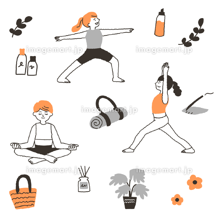 数字を描いたヨガのアイコンイラスト画像とPSDフリー素材透過の無料ダウンロード - Pngtree