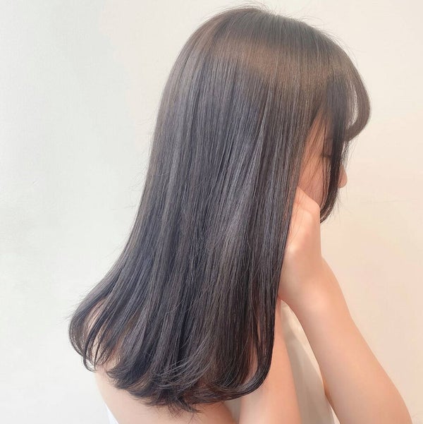 透明感のある暗髪カラーヘアカタログ Ash 鶴ヶ峰1号店 岩﨑 幸恵ヘアサロン・美容院Ash オフィシャルサイト
