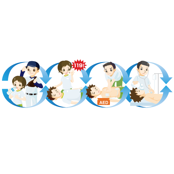 イラストポップの季節の素材春夏秋冬の行事や風物のイラスト9月1-No22救急救命の無料ダウンロードページ