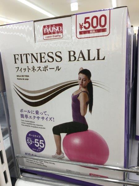 費用220円 セリアの回転ホルダー バランスボールの浮かせる収納サンキュ！STYLE