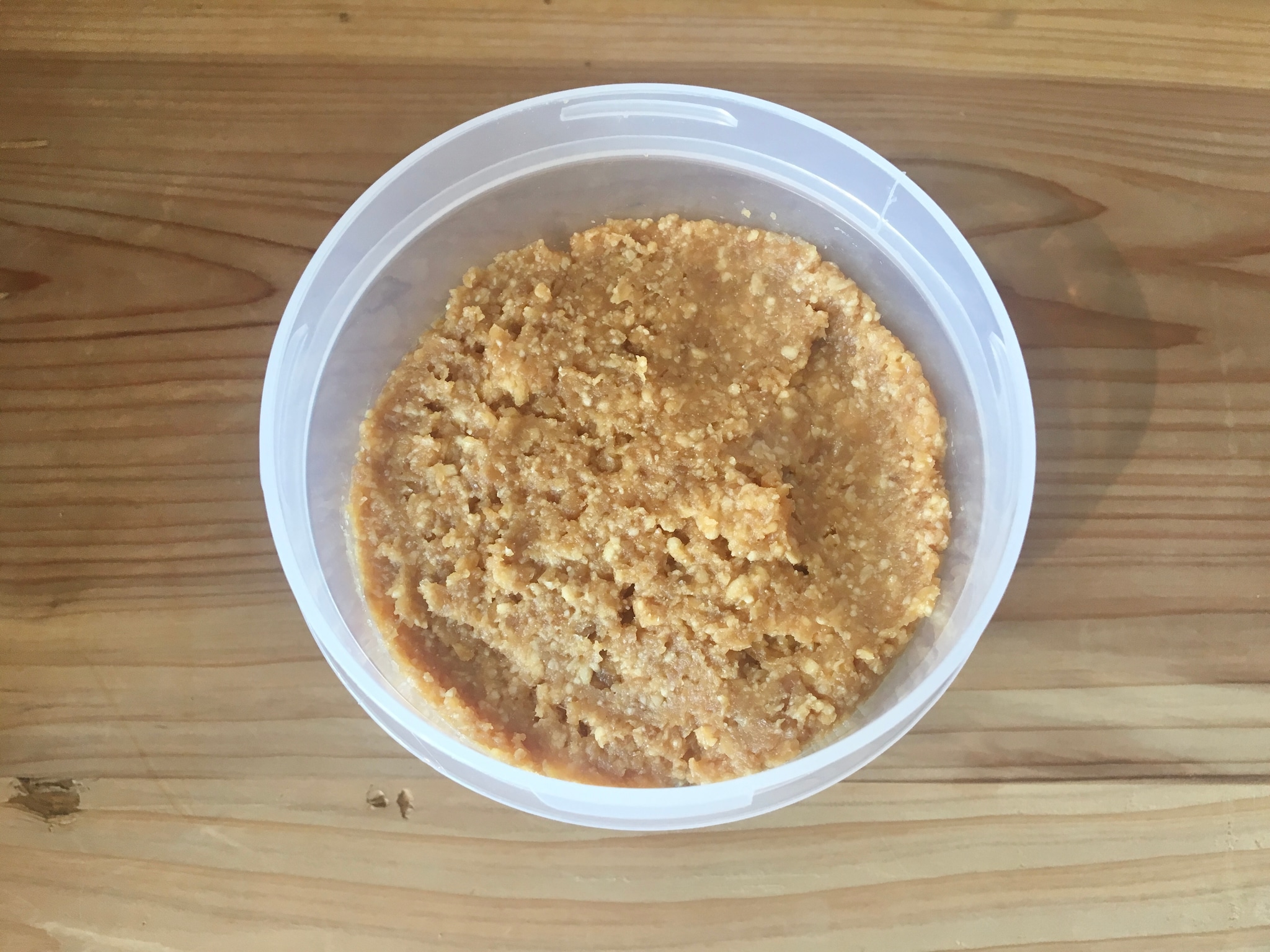 手作り味噌の開封とカビ取り麹と味噌とワークショップの三七味噌