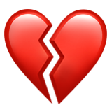 割れたハート 絵文字 💔