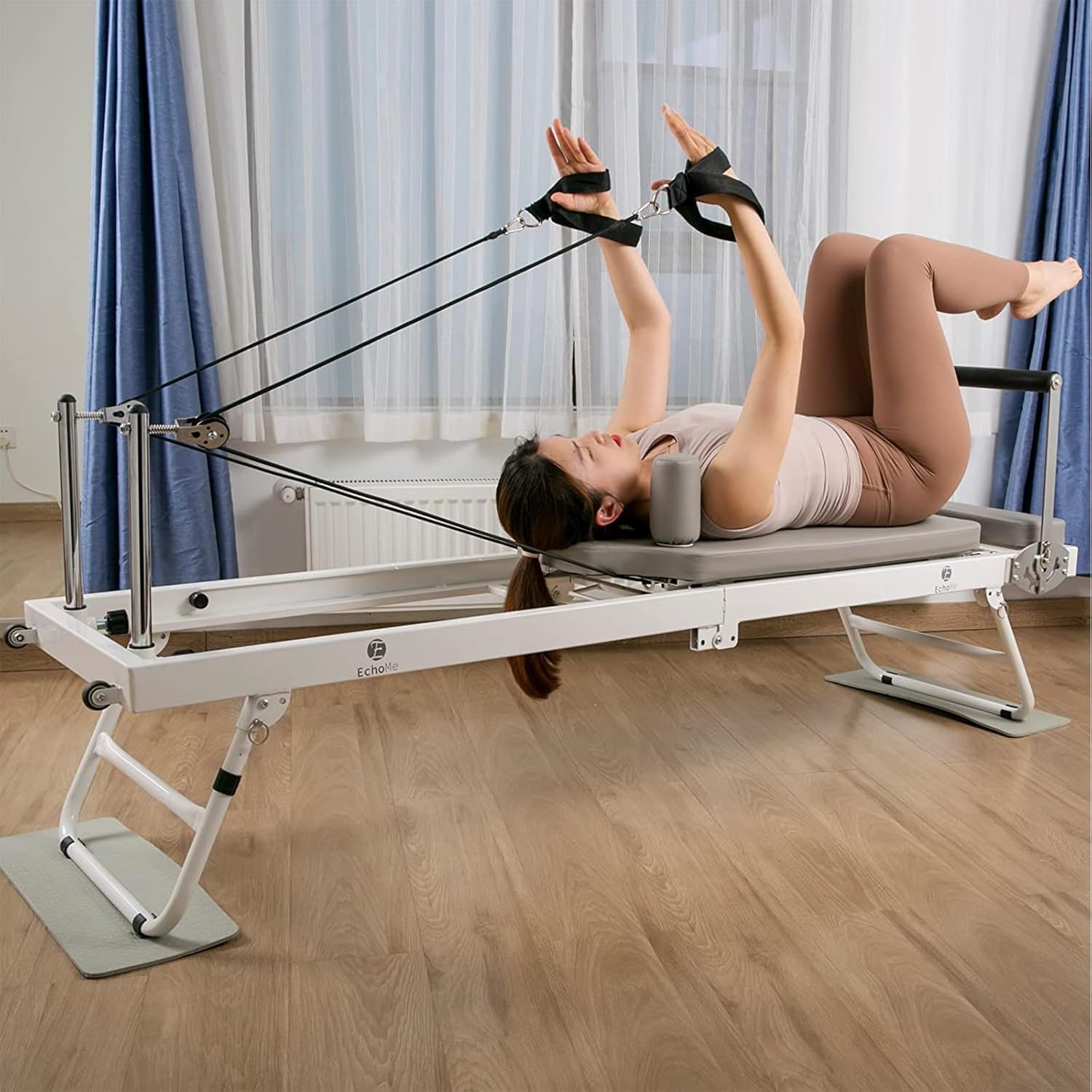 Amazon.co.jp: 折りたたみ式ピラティスリフォーマーマシン機器 家庭用 : スポーツ&アウトドア