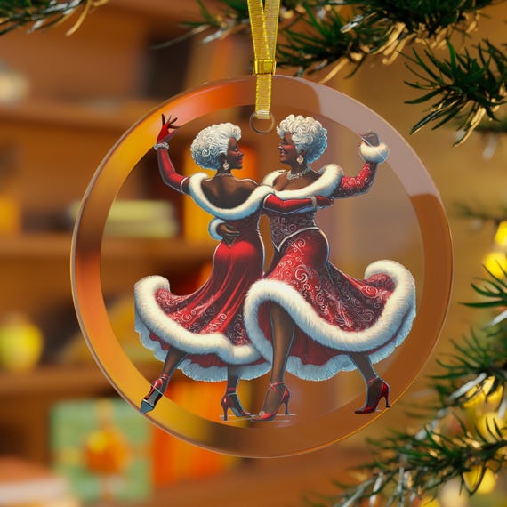 黒人レズビアンのオーナメント、黒人レズビアンカップル、サンタクロース夫人のオーナメント、LGBTQ のオーナメント、レズビアンのクリスマス、レズビアン のギフト、レズビアンカップルのギフト - Etsy 日本