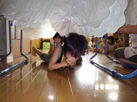 保育園での避難訓練～午睡中の地震～