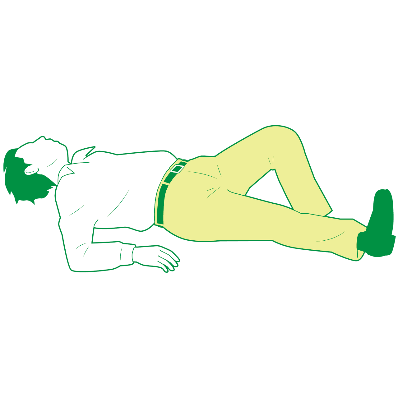 仰向けで倒れている男性①sozaido