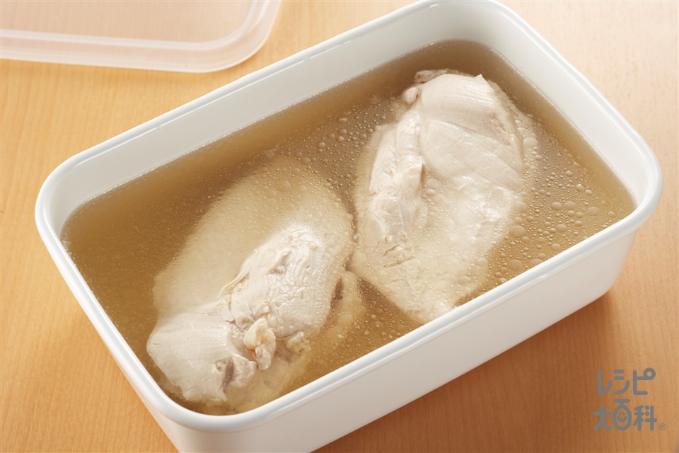 12分煮るだけ♪『柔らかむね肉のさっぱりチャーシュー』