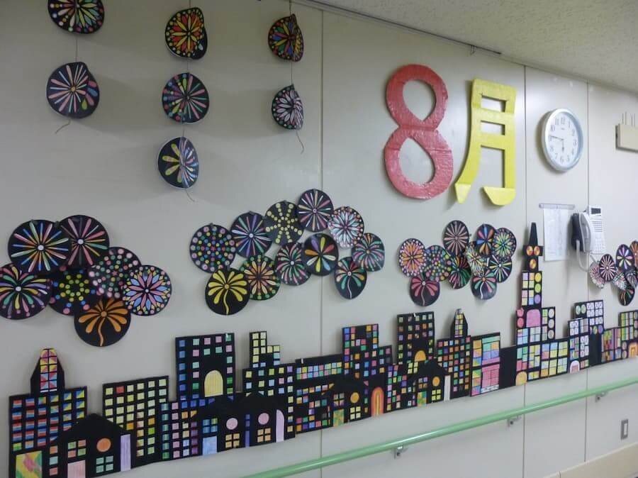 工作ネタ 金魚Goldfish Paper Craft ７・８月夏高齢者レク保育知育壁面飾り動く・簡単創作精神科OT