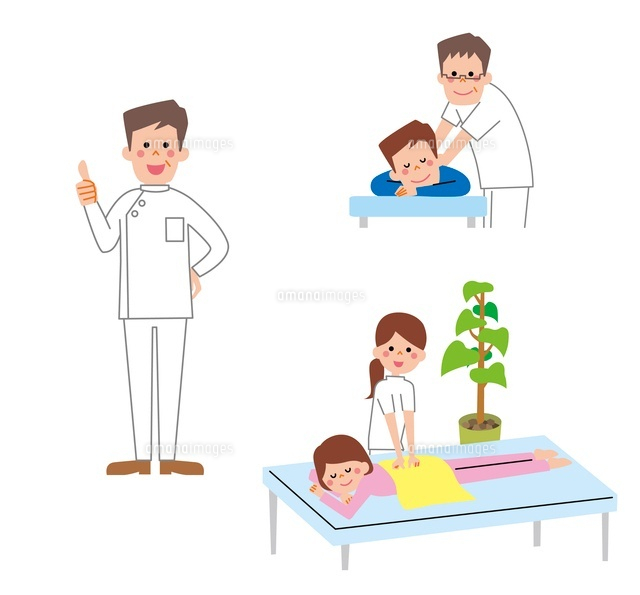 RGB・フルカラー ナチュラルタッチ 顔マッサージイラスト