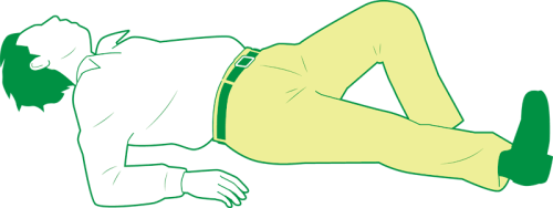 倒れた人 イラスト