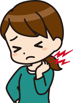 頚椎ヘルニアイラスト無料イラスト・フリー素材なら「イラストAC」