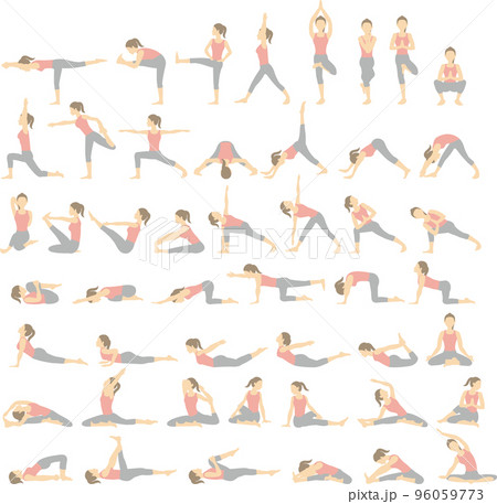 ヨガのポーズアイコンイラスト画像とPSDフリー素材透過の無料ダウンロード - Pngtree