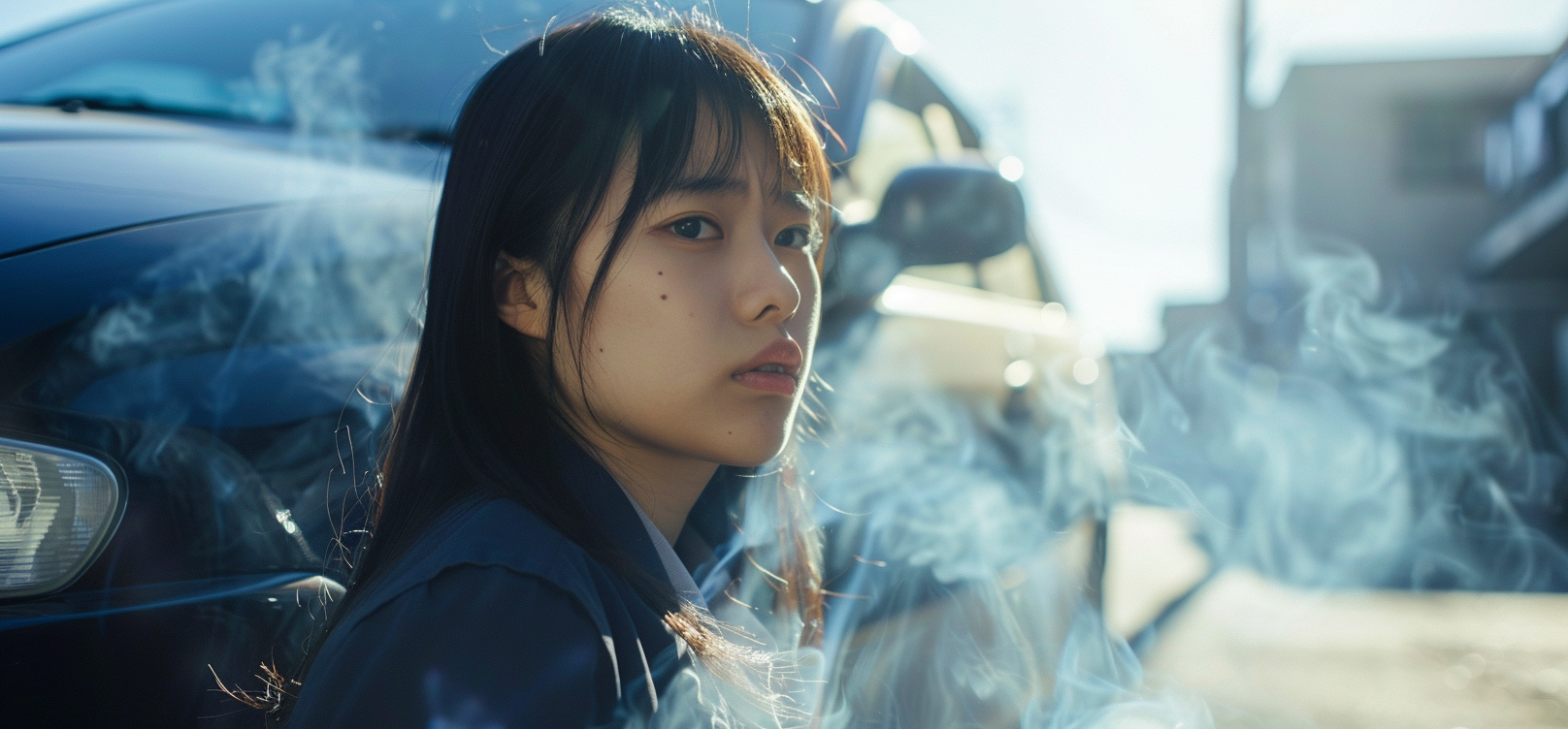 車から煙が出る原因と対処法