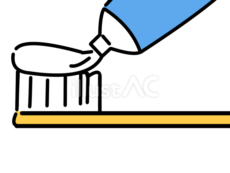 絞られる歯磨き粉イラスト - No: 25522068無料イラスト・フリー素材なら「イラストAC」