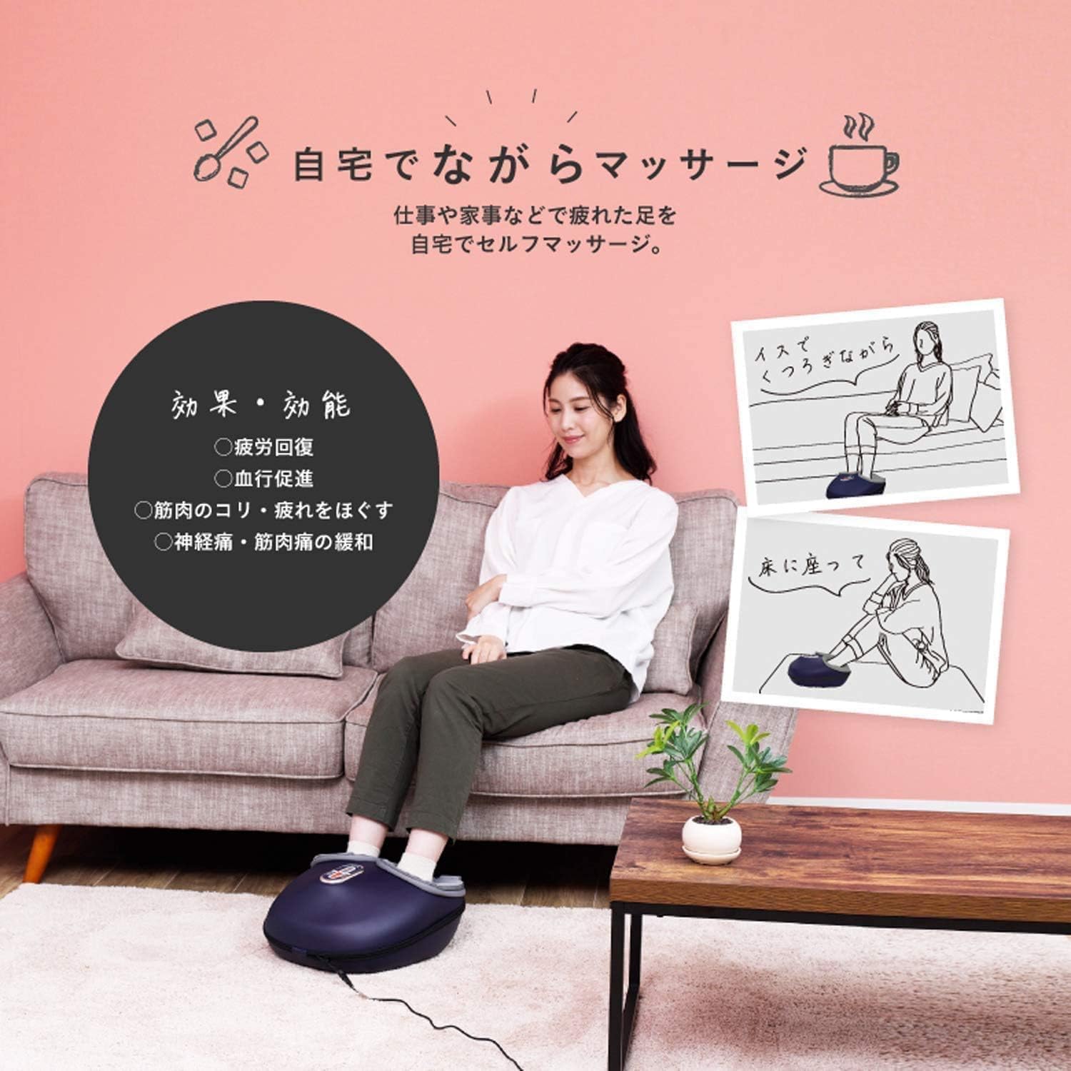 KX-79 デスク足元マット サンコー メランジピンク色 厚さ4mm縦120cm横90cm KX-79 -通販モノタロウ