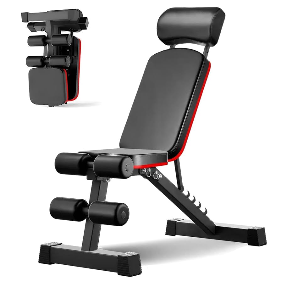 トレーニングベンチ 折りたたみ式ダンベルバーベルホームベンチプレスフィットネス 健康器具 腹筋マシン 腹筋