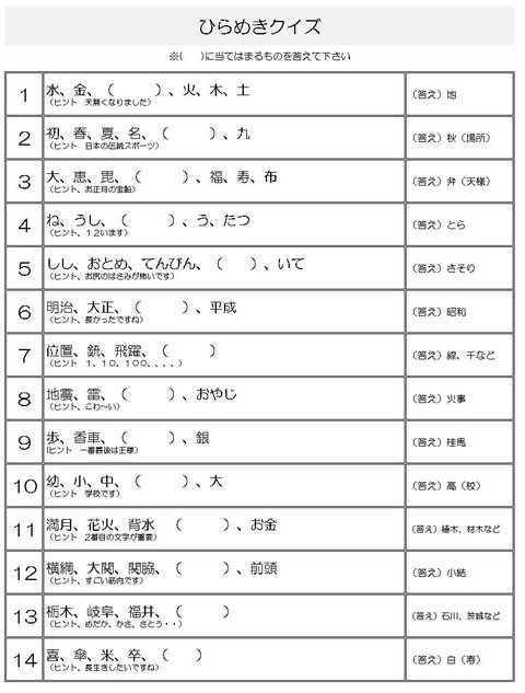 脳トレ・クイズ明日の介護をもっと楽しく 介護のみらいラボ 公式