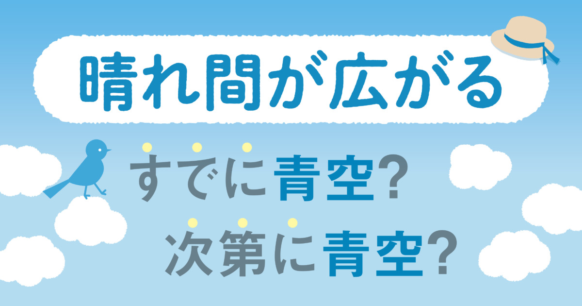 英語で天気について話そう！天気に関する英語表現の一覧を徹底紹介